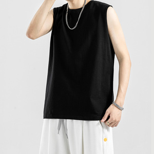 Débardeur Homme en Coton Tricoté 100% Respirant, Style Streetwear Décontracté, Vente en Gros, Service Personnalisé OEM - Product Image 2