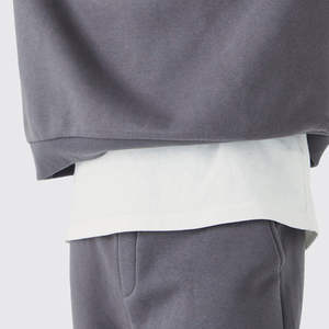 Logo personnalisé Ensemble de jogging et sweat à capuche évasé en coton nouveau style de survêtements de course pour hommes Streetwear respirant pour l'hiver - Product Image 3