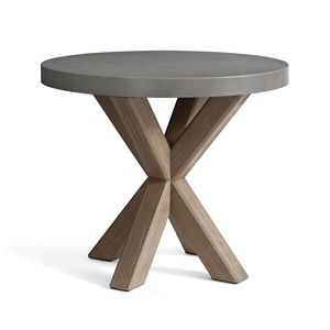 Nouvelle table à manger en bois, table de jardin, table à manger avec plateau en ciment pour l'extérieur et l'intérieur - Aurora - Product Image 6