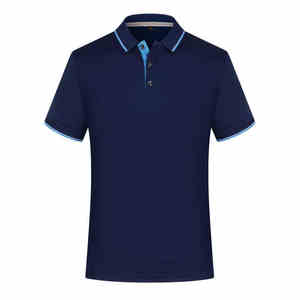 Suministro de fábrica de golf para hombre para Polo, logotipo de diseño personalizado, secado rápido, verano, manga corta, bordado de poliéster, sólido, liso, Terry - Product Image 2