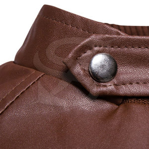 Chaqueta de Cuero de Alta Calidad con Logotipo Personalizado, Chaqueta de Cuero de Invierno, Ropa de Moda, Chaqueta de Cuero para Hombre - Product Image 4