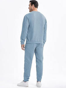 Olive green zip-up <b>hoodie</b> and jogger set with drawstring hood, front pockets, and elastic cuffs for a cozy and casual fit. - Product Image 4