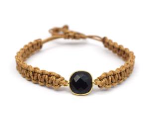 Handmade Design Natural Gemstone With 18K Gold Plated Adjustable Design Fashionable Gift for Her Thread <b>Bracelet</b> - Product Image 5