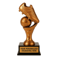 Trophée de chaussure de football sur mesure WeiVista, récompense de football en résine personnalisée avec gravure de logo pour les récompenses de tournoi