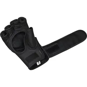 Vente en gros de gants demi-doigt Logo personnalisé MMA gants d'entraînement de grappin MMA gants de Protection du pouce de la paume ouverte