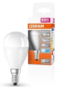 ST Class E14 7W 4000K 806Lm Spherical LED Lamp (Osram 023101) - Product Image 1
