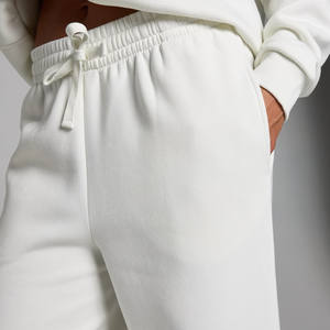 กางเกงกีฬาขาตรงสำหรับผู้หญิง, กางเกงขายาวสีขาวผ้าเทอร์รี่ขนแกะเทอร์รี่ผ้านุ่มกางเกงขายาวและกางเกงขายาวสำหรับผู้หญิง - Product Image 3