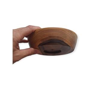Ensaladera de madera de lujo de forma redonda Cuenco de sopa hecho a mano de calidad superior Tazón de sopa vintage de tamaño personalizado por exportaciones globales - Product Image 6