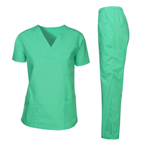 OEM Women Medical Unmedical <b>Scrub</b> <b>Set</b> Woven Medical Uniforms for Women Hospital Uniforms Nurse <b>Scrub</b> Suit Designs - Product Image 3