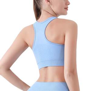 Extraíble Sexy Cross-Border Chest Pad Transpirable Push-Up Active Wear Set Chaleco de yoga absorbente de golpes para entrenamiento Correr Simple - Product Image 5