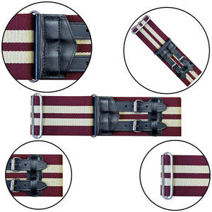 Ceinture de sangle personnalisée à scellage à chaud avec boucle ceinture stable royale Gurkha personnalisée sangles en cuir - Product Image 6