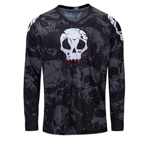 เสื้อแข่งสำหรับผู้ชายเสื้อกันลมแห้งเร็วกันน้ำพิมพ์ลายดิจิตัลแบบกำหนดเองได้สำหรับการแข่งรถดาวน์ฮิลล์ - Product Image 1