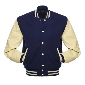 Chaqueta Universitaria de Invierno Gruesa con Cuello Alto y Logotipo Frontal en Lona Vintage de Primera Calidad, Diseño Más Reciente, Estilo Letterman de Béisbol 2026 - Product Image 1