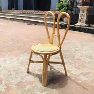 Nouveau Style fait à la main moderne mignon rotin naturel en osier salle à manger enfants enfants chaise bébé enfants arc arrière salon cuisine parc - Product Image 6