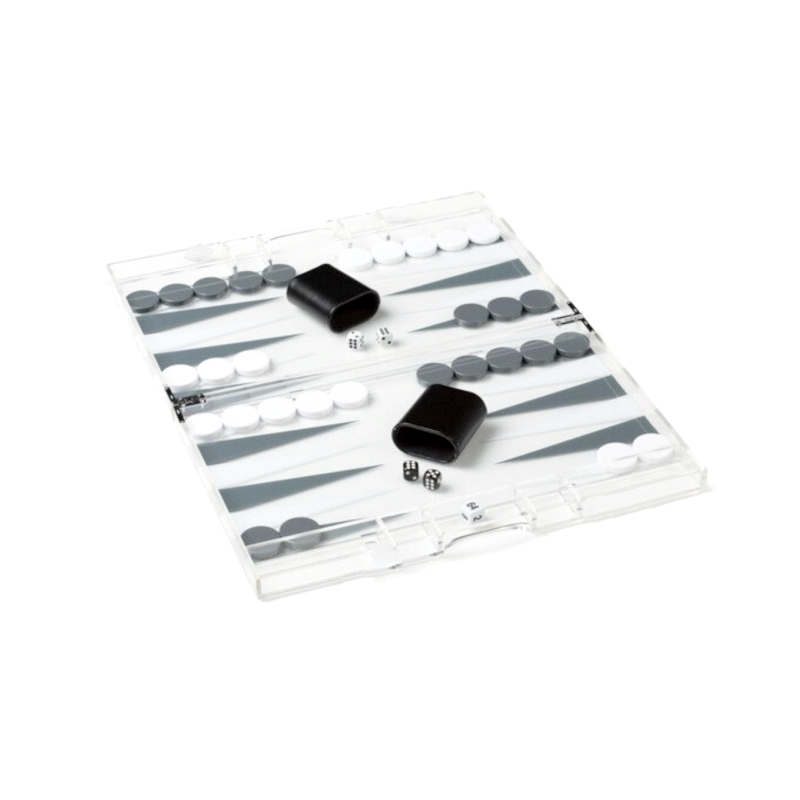 Set De Dés Acryliques Pour Backgammon – 5 Dés + 1 Sac, Design Translucide, Outil De Tournoi Portable, 2,2 Cm