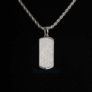 925 bijoux en argent Sterling Hip Hop glacé étiquettes de chien pendentifs VVS Moissanite diamant breloques pour hommes femmes - Product Image 1