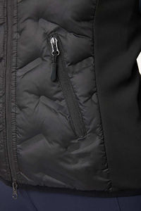 Gilet matelassé sans manches en nylon pour femme grande taille, chaud, décontracté, style équestre, fermeture éclair, respirant, pour l'hiver - Product Image 6