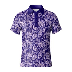 Polo de golf personnalisé pour hommes avec motif élégant, tissu respirant et doux, polo pour golfeurs professionnels - Product Image 6