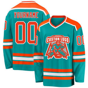 Maillot de hockey sur glace unisexe pour jeunes et adultes design personnalisé sublimé respirant avec meilleur prix et impression de logo - Product Image 5