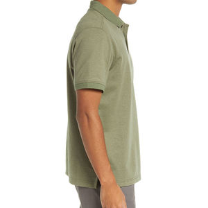 Lona de Alta Calidad para Camisas de Hombre, Diseño Sólido, Transpirable, Tallas Grandes, Cómoda, con Logotipo Personalizado - Product Image 3