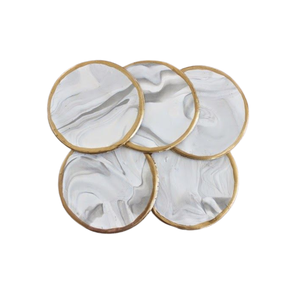 Ensemble de tapis en marbre créatifs cadeau à bas prix sous-verres les plus exigeants pour la salle à manger accessoires de table utilisés pour la fête de mariage - Product Image 6