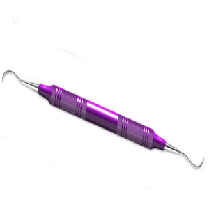 Ensemble de détartreurs dentaires manuels en acier inoxydable personnalisé, 6 pièces, certifié CE, instrument de remplissage composite, classe I, modèle 1769 - Product Image 3