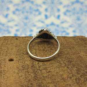 925 Silver Designer <b>Ring</b> Handmade <b>Plain</b> Luxury Jewelry with Black Onyx Gemstone and Diamond for Weddings - Product Image 2