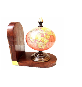 Sujetalibros de globo vintage de diseño premium de alto estándar - Product Image 1