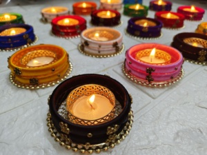 Coloré thé lumière bougeoir à la mode nuit fête décor mariage décoration Festival événement indien articles décoratifs pièce maîtresse - Product Image 4