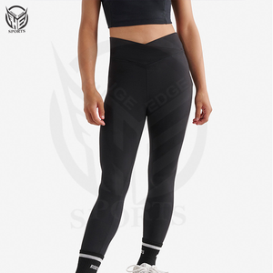 Leggings de fitness pour femmes de qualité supérieure avec taille mi-haute et motif uni, plusieurs couleurs et designs, bon prix - Product Image 1