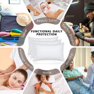 Housses et draps d'oreiller non tissés blancs jetables de haute qualité Produits de sécurité pour chambre à coucher à motif de feuilles modernes - Product Image 4