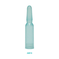 Flacon compte-gouttes rond en PP translucide couleur naturelle de 1,5 ml avec sérigraphie pour sérum et lotion de soin (AM15) personnalisable