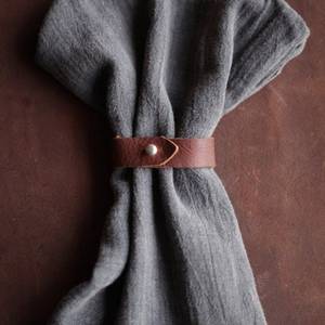 Set de table minimaliste en cuir véritable, résistant à la poussière, anti-odeurs, pour utilisation au restaurant, table à manger, résistant à la chaleur - Product Image 6