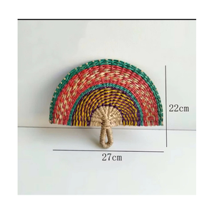 Vente en gros de ventilateur en bambou écologique ventilateur en feuille de palmier en paille fournisseur de ventilateur artisanal de refroidissement traditionnel fait main - Product Image 2