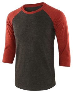 Camisetas de béisbol de algodón Multicolor con mangas raglán 3/4 para hombre de alta calidad, camisetas deportivas al aire libre - Product Image 5