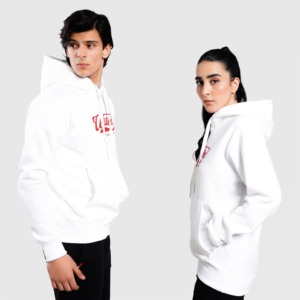 Sudadera Casual Unisex Blanca Tallas XXS-6XL Otoño con Capucha de Felpa Francesa, Cuello Bordado, Apliques, Cremallera y Detalles de Pedrería - Product Image 3