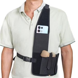 Verstelbare Schouderpistool Holster Voor Mannen Verborgen Dragen Tactische Rechter Hand Universele Handgordel Met Magazijn Zakje - Product Image 1