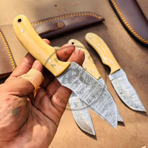 Custom Damascus Steel Hunting <b>Knife</b> Leather Sheath OEM Manufacturer Fixed Blade Hunting <b>Knife</b> Bulk Supply Hot Sale 2026 Pakka - Product Image 2