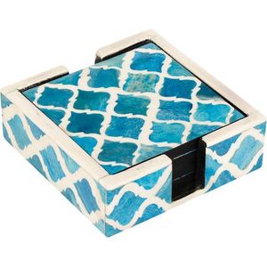 New Style Marble Unique Quality <b>Coasters</b> Gift Custom Marble <b>coaster</b> Stone & Metal Inlay From Indian Manufacturer - Product Image 3