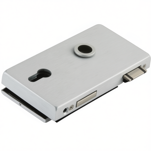 ตู้เก็บของสำนักงานแบบคลาสสิก พร้อมประตูกระจกอะลูมิเนียมอัลลอยด์สีเงินเคลือบผิวแบบอะโนไดซ์  ทรงกระบอก DIN ซ้าย-DORMA-GLAS - Product Image 3