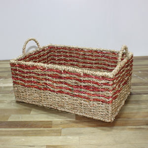 Cestas Multifuncionales Hechas a Mano de Mimbre y Seagrass Artex Dong Thap para Almacenamiento en el Hogar y la Cocina - Product Image 1