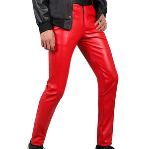 กางเกงหนังผู้ชายรุ่นล่าสุด ดีไซน์ OEM บริการสั่งผลิต กางเกงใส่สบาย ระบายอากาศได้ดี คุณภาพพรีเมียม ผ่านกระบวนการซัก - Product Image 1