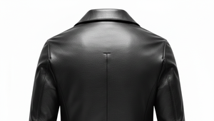 Chaqueta Larga de Cuero para Hombre, Estilo Urbano Moderno, Cuello de Lona, OEM, Alta Calidad, Ropa de Abrigo para Primavera y Otoño - Product Image 4