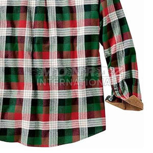 Camisa de franela a cuadros de algodón 100% personalizada para hombre, ajuste clásico y talla grande gruesa, precio de fábrica - Product Image 6