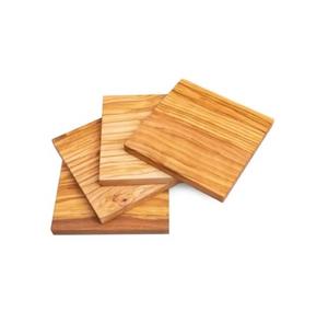 Sous-verres en bois de noyer uni de qualité supérieure, faits à la main, finition polie, écologiques, design élégant, parfaits pour les maisons contemporaines, carrés - Product Image 1