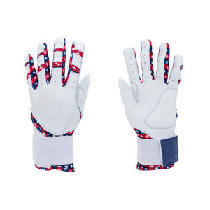 Nouveauté Gants de frappe de baseball/softball ambidextres respirants personnalisés par le fabricant Manchette longue Cuir de qualité supérieure Boucle à crochets - Product Image 1