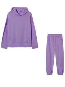 Chándales de lana de algodón con cuello redondo personalizables unisex de 2 piezas, ropa deportiva informal para hombres y mujeres, ropa deportiva de invierno con logotipo - Product Image 5