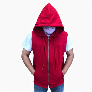 Sudaderas con capucha sin mangas para hombre, diseño personalizado y logotipo directo, fabricante elegante, gimnasio - Product Image 4