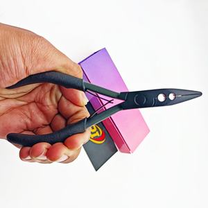 Pince à extensions de cheveux en acier inoxydable de qualité chirurgicale, durable, professionnelle, REVAMP INTERNATIONAL, pour retirer les liaisons à la kératine, deux outils - Product Image 6