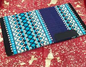 Tapis de selle western en feutre de laine avec empiècements en cuir véritable, couleurs personnalisables, polyvalent pour l'équitation, l'entraînement et la protection du cheval - Product Image 2